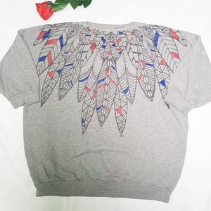 Retro tribal sweater: native inspired pattern
